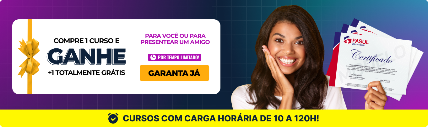 Realize a Emissão do seu 1° Certificado e Ganhe + 10 Cursos Totalmente Grátis