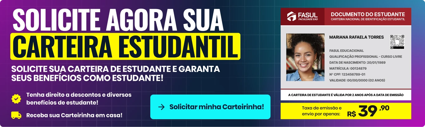 Solicite sua Carteira Estudantil